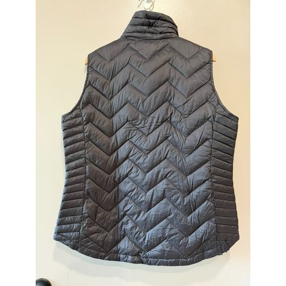 Calvin Klein Premium Down headphone Quilted black funnel Puffer Vest Jacket XXL - Picture 2 of 8